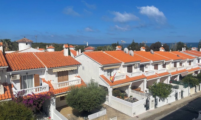 Alcossebre Apartment | Appart 4-6 pers close and sea view with swimming pool and air conditioning with balcony
