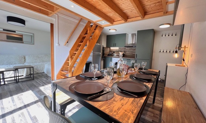 Villarodin-Bourget Apartment | Appartement 10 Personnes, Duplex, Très Bien Équipé au Pied des Pistes