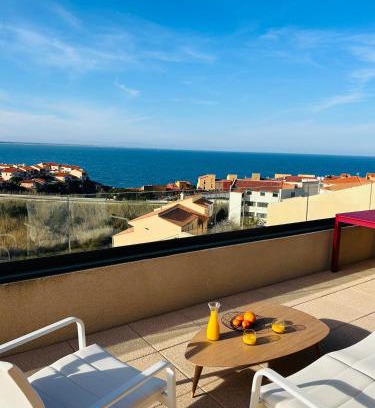 Port-Vendres Apartment | Appartement 4 personnes tout confort avec vue panoramique sur MER