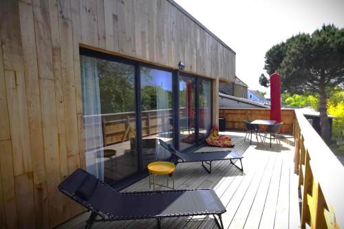 Saint-Lunaire Apartment | Appartement dans maison d'architecte avec terrasse