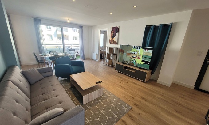 Saint-Nazaire Apartment | Appartement Hyper Centre à 15 Minutes à Pied de la Plage
