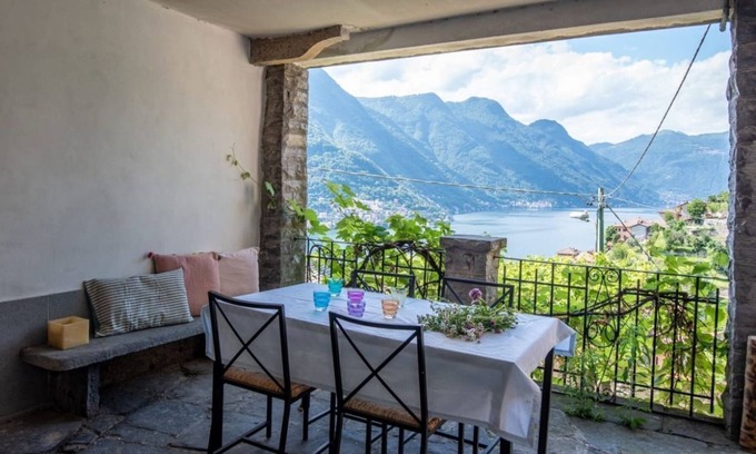Pognana Lario Apartment | APT in rural house, lake view and patio!