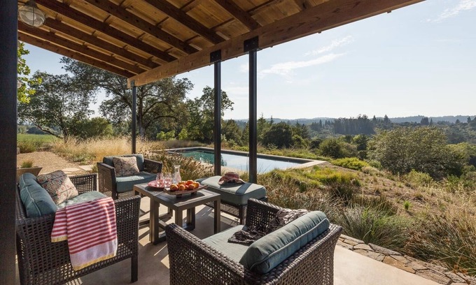 Forestville House | Architect Designed Wine Country View Home - Pool and Spa - Published in Magazine