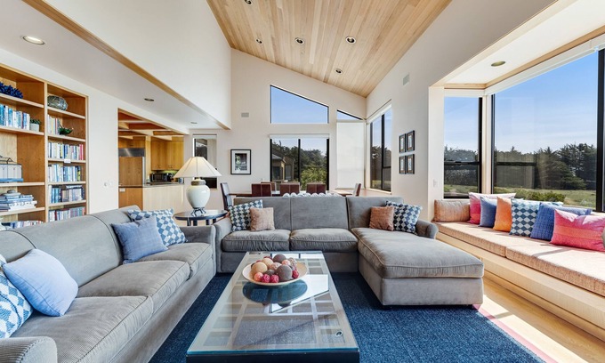 Sea Ranch House | Architectural stunner with pool, ocean view, private hot tub & deck - near trail