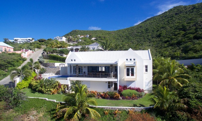 Frigate Bay Villa | Architecturally Designed Villa in Paradise, Quiet Beach & Blue Water Views