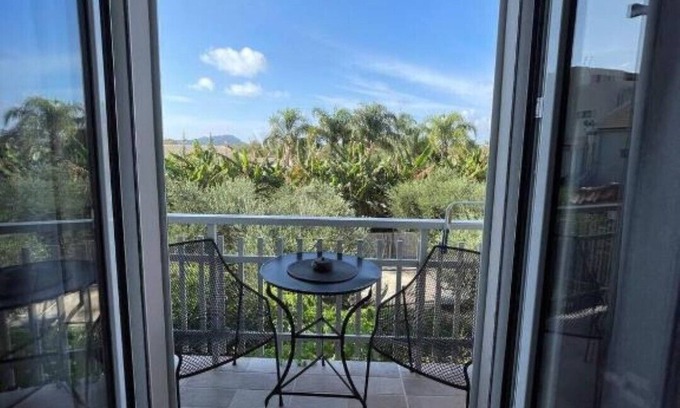 Messinia Apartment | Art Studios Gialova with King Size Bed Garden View Balcony 5" to the beach