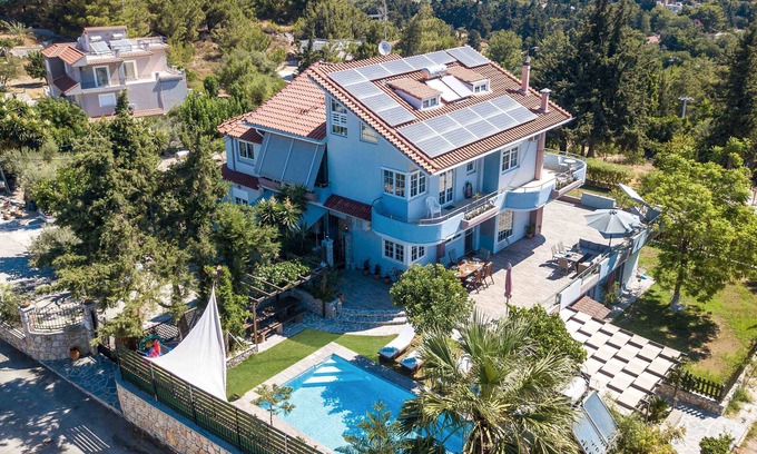 Asgourou Villa | Athina's Pool Villa with Heated Pool