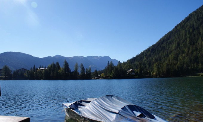 Champex-Lac Apartment | Attic with views of Lake Champex and the mountains, for 4 people