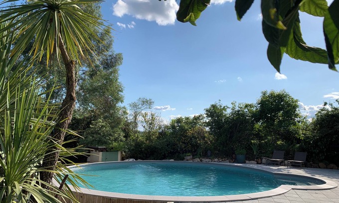Saint Alban Auriolles House | Authentic, comfortable house in a green setting. Swimming pool, pétanque.
