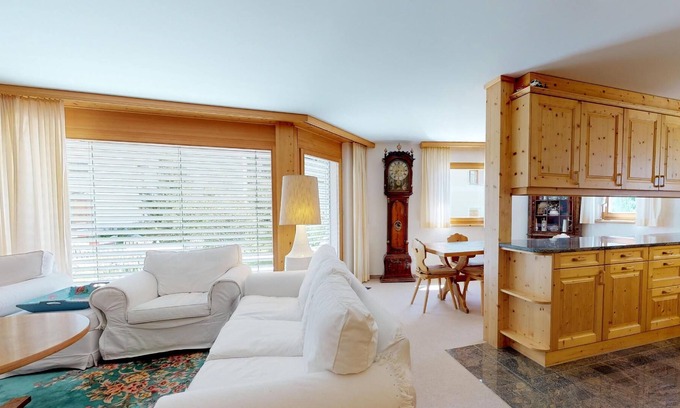 Celerina-Schlarigna Apartment | Authentically beautiful house in the Engadine style.