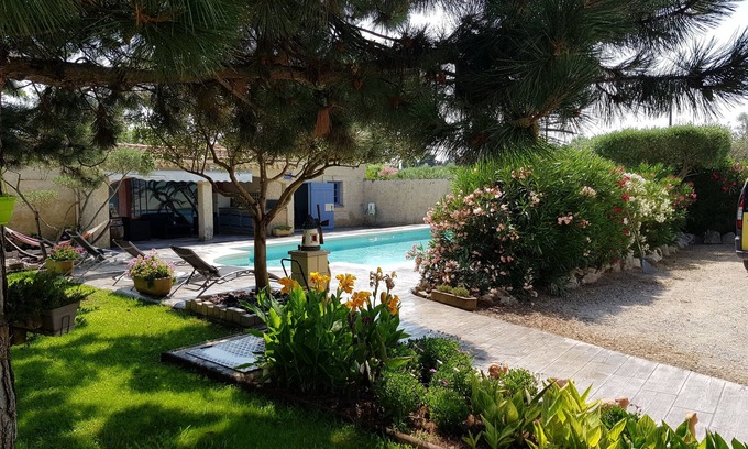 Sorgues Villa | AVIGNON, detached villa of 110m2 with private pool, golf course .