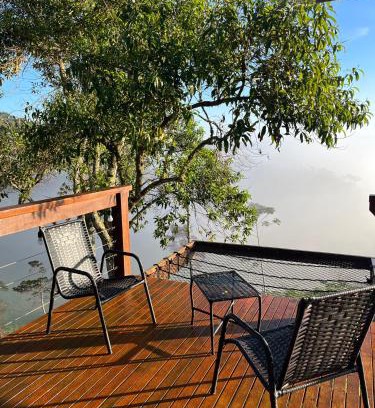 Pedra Azul Ski Chalet | Away Cabanas Pedra Azul 5 min Rota Lagarto, deck panorâmico