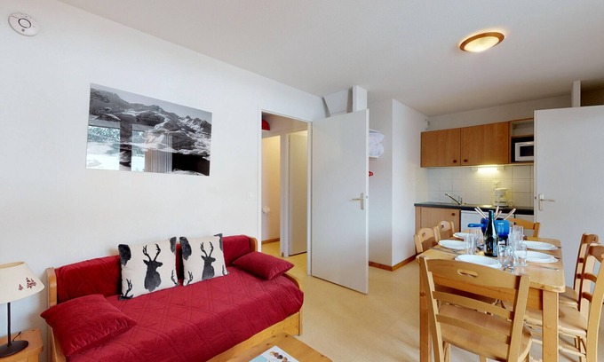 Termignon Apartment | Balcons B 026 - PARC NAT. VANOISE appart. 6 pers.