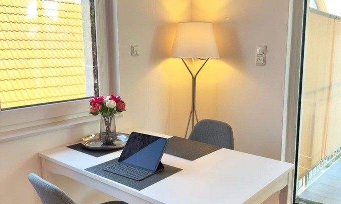 Neureut Sudlicher Teil Apartment | Balkonliebe Karlsruhe - washing machine, underfloor heating, parking space