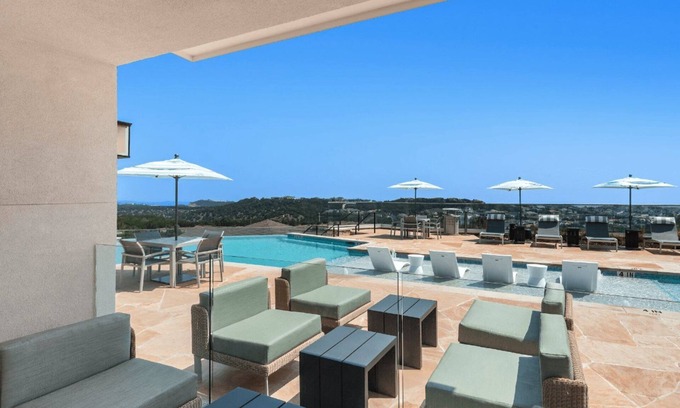 Austin Apartment | Barsala l Tranquil 1BD: Poolside Luxury, Smart Home Features