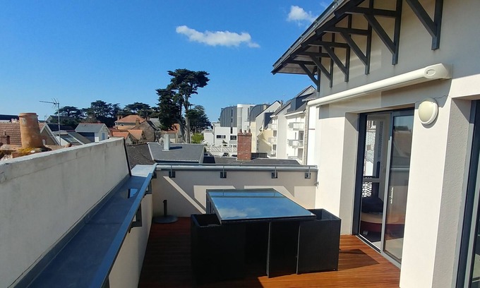Pornichet Apartment | Bay of La Baule T3 bright beautiful terrace near beach and center Wifi-fiber 3 *