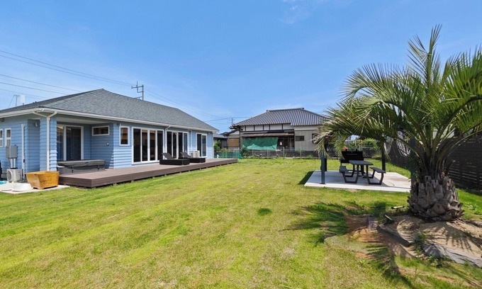 Kujukuri House | BBQ outdoor jacuzzi natural grass garden 7 minu/Sambugun Chiba