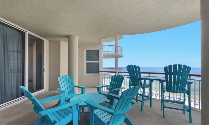 Navarre Beach Condo | Beach Colony 13E- 2BD/2BA Gulf front Condo Navarre Beach!