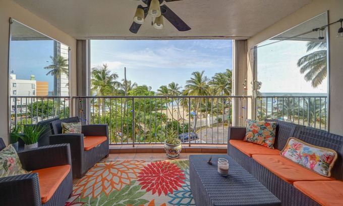 Isla Verde Condo | Beach front spacious condo. Ask for Monthly rates. Bar and game room open.