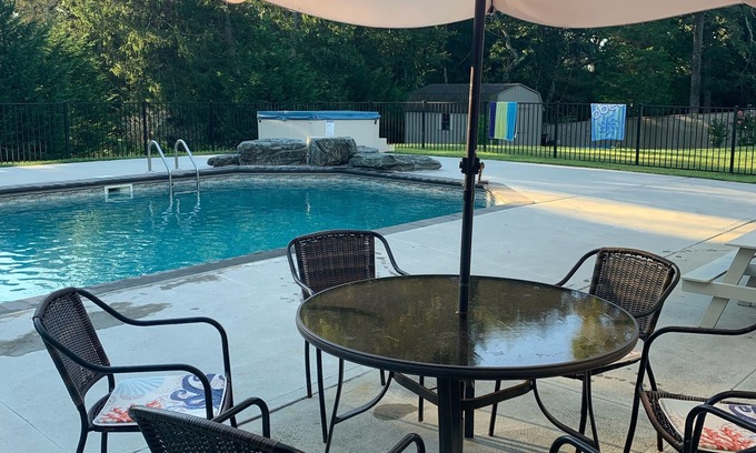 Wakefield-Peacedale House | Beach Home with Private Oversized Pool, Beach Passes, Game Room and Hot Tub!