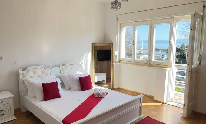Bacvice Villa | Beach Villa at Split Top location, with pool, sea view and tropical garden