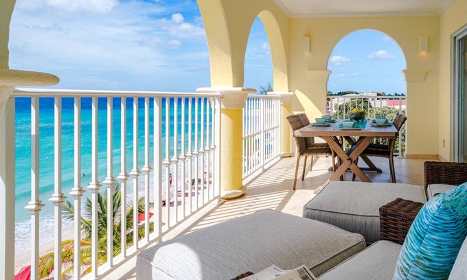 St. Lawrence Gap Apartment | Beachfront 2-bed Apt with two pools - Sapphire 401