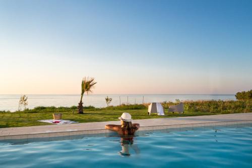 Rethymno Villa | Beachfront Nymphes Aigli with Private Pool, Children Area & BBQ