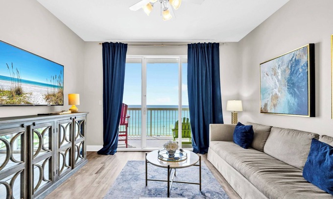 West Panama City Beach Condo | ☀️Beachfront-Pool+Hot Tub-Fab Amenities-Celadon 405☀️