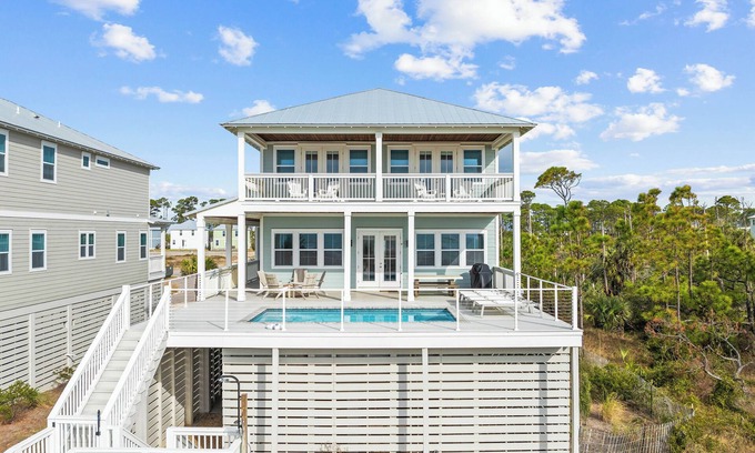 Cape San Blas House | Beachfront, Private Pool, Pet-Friendly, South Cape!