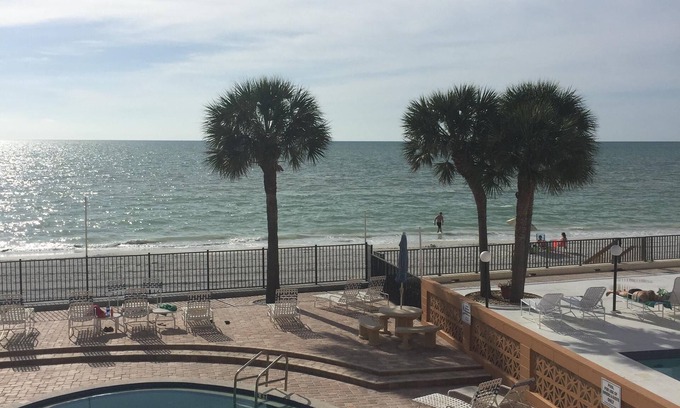 Redington Beach Condo | BEACHFRONT, Steps to the Ocean & Private Pool.