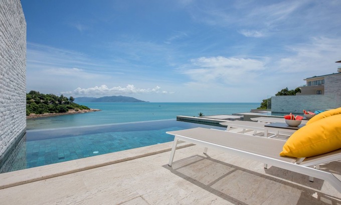 Moo 5 Villa | Beachside Villa 'Bayside 18' - Panoramic Sea Views and easy Beach Access