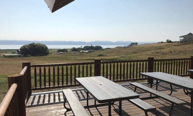 St. Charles Cabin | Bear Lake Lodge-Full Log Cabin w/Gorgeous Views of Bear Lake on 3 acres