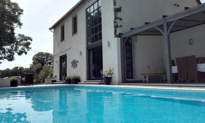 Montaigut House | Beautiful modern villa with private pool surrounded by fields and forests