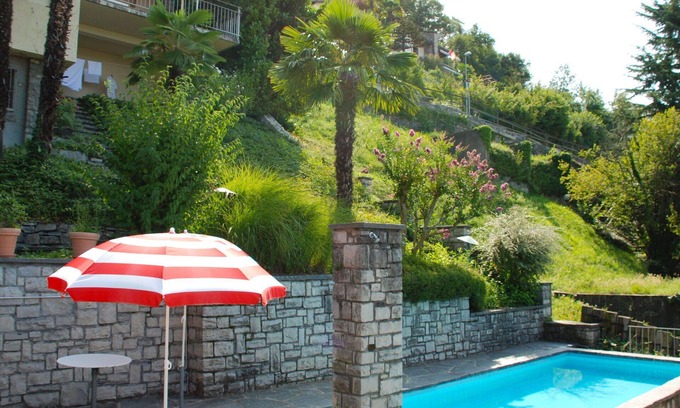 Aldesago House | Beautiful apartment in villa with private pool, WIFI, TV, terrace, pets allowed and panoramic view