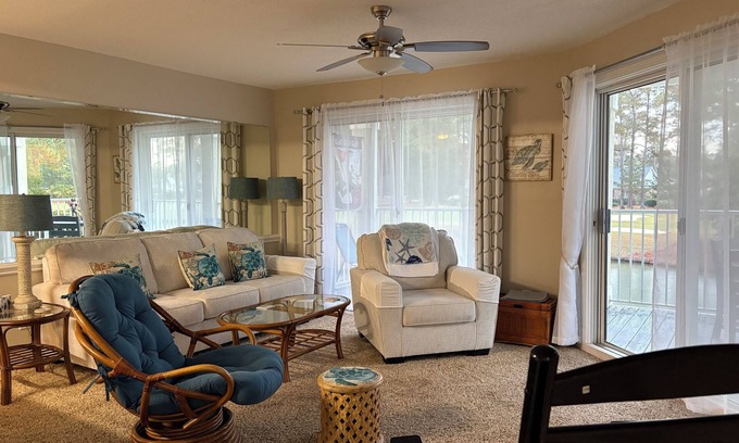 Calabash Condo | Beautiful condo overlooking the 8th hole on Magnolia course,lagoon with turtles.