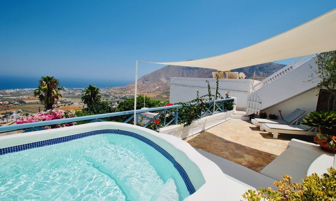 Exo Gonia Villa | Beautiful island Villa - Private plunge pool - Sea views