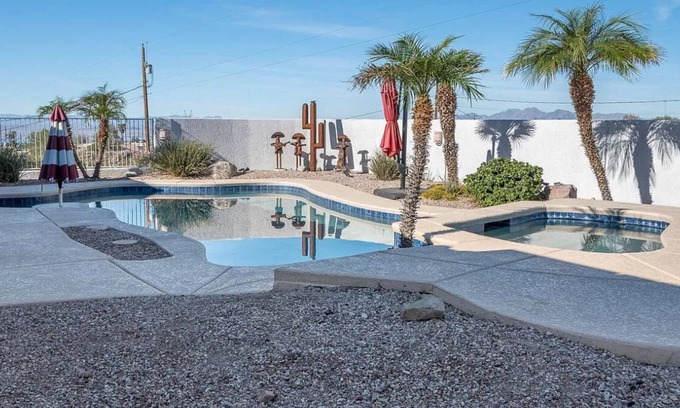 Lake Havasu City House | Beautiful Lake Havasu Pool Home in quiet neighborhood w/Mountain & Lake VIEWS!