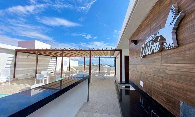 Ejidal Apartment | Beautiful loft in Playa del Carmen: roof pool, balcony, gym high-speed internet