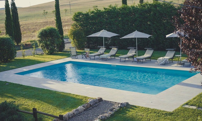 Gallina Villa | Beautiful villa with private pool, WIFI, TV, panoramic view and parking, close to Montepulciano