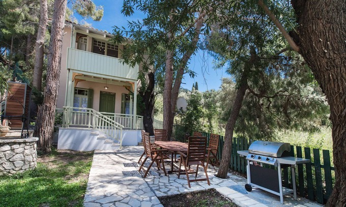 Agios Nikitas Villa | Beautiful villa with private pool just 50 meters from the sea