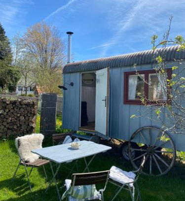 Seibranz Apartment | Bei uns im Allgäu - Gästewagen Hoimelig mit Solardusche