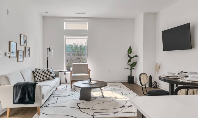 McLean Apartment | Beige Bliss Chic 2BR/1BTH Oasis w Amenities Tysons