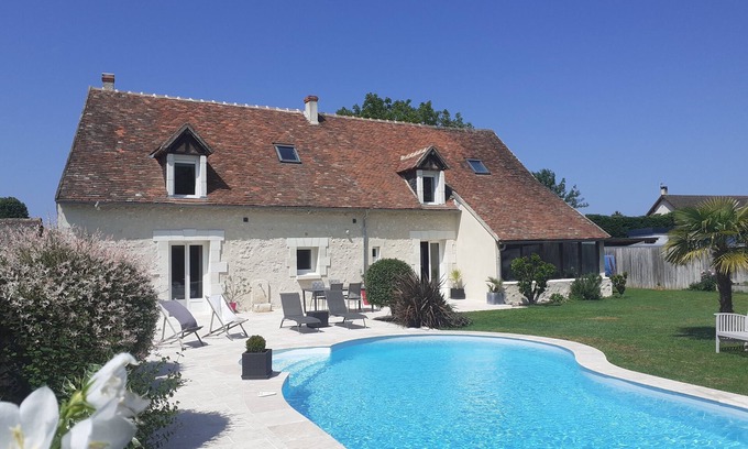 Rouziers-de-Touraine House | Belle Longère Tout Confort Avec Piscine
