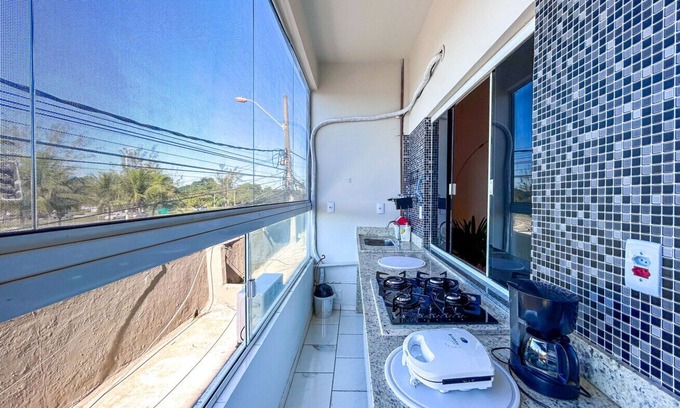 Rio das Ostras Apartment | Belo Loft Ritz a 9 min do mar em Rio das Ostras/RJ