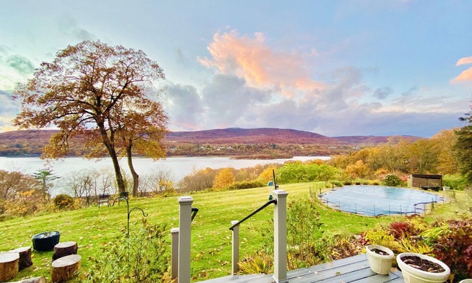 Garrison House | Best View! Hudson Valley Home with River & Mountain views near Cold Spring, NY.