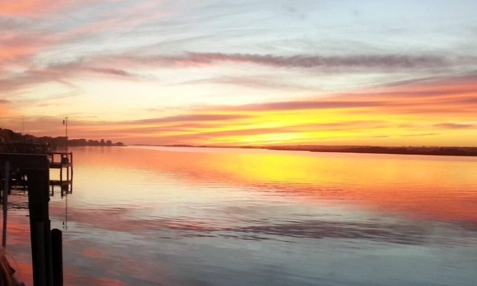 Topsail Beach House | Best Views on the Island! Oceanfront, Sunsets, Boat dock, Elevator, pool, fish!