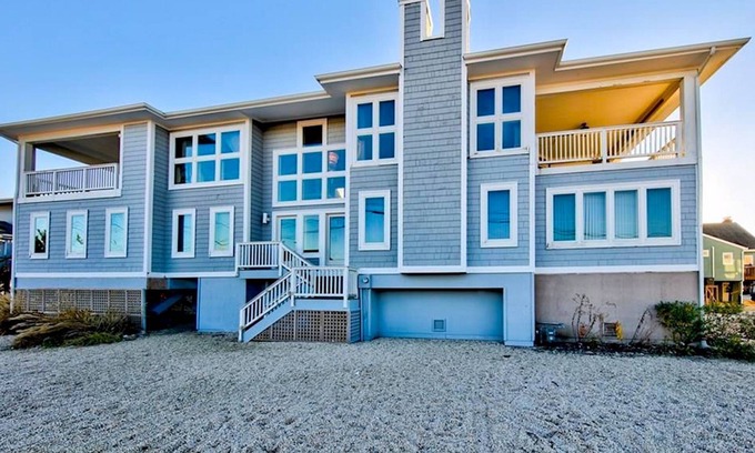 North Beach House | Big Family Beach House with Beautiful Water Views Steps from the Ocean & the Bay