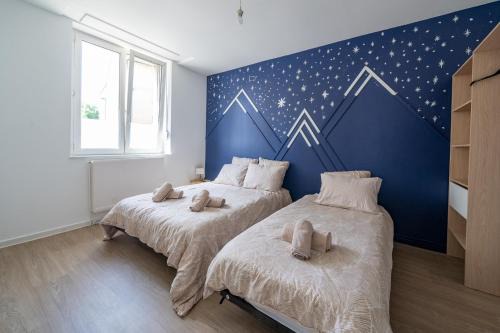 Homecourt Apartment | Bleu Océane - Wifi - Gare - 3 lits - Tout équipé