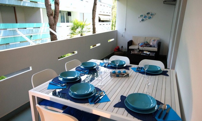 Bibione Pineda Apartment | BLUE HOUSE - 50 meters from the beach and bike path