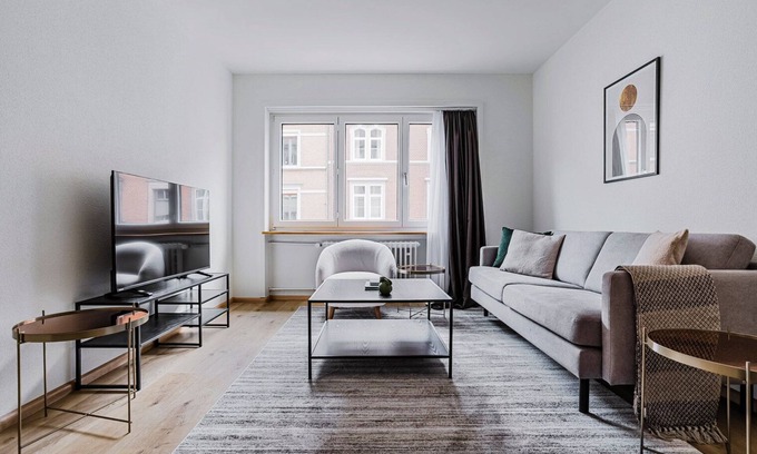 Basel City Centre Apartment | Blueground | Matthäus, balcony & w/d, nr zoo